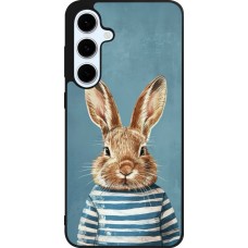 Samsung Galaxy S24 FE Case Hülle - Silikon schwarz Easter 2026 Rabbit navy