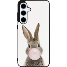 Coque Samsung Galaxy S24 FE - Silicone rigide noir Easter 2023 bubble gum bunny