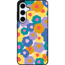 Coque Samsung Galaxy S24 FE - Silicone rigide noir Easter 2024 flower power