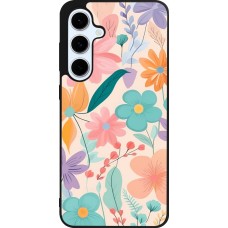 Coque Samsung Galaxy S24 FE - Silicone rigide noir Easter 2024 spring flowers