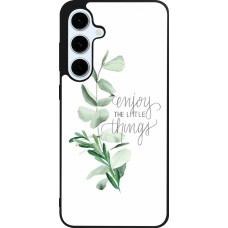 Coque Samsung Galaxy S24 FE - Silicone rigide noir Enjoy the little things