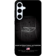 Coque Samsung Galaxy S24 FE - Silicone rigide noir F1 Track 2025 Miami