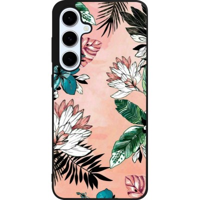 Samsung Galaxy S24 FE Case Hülle - Silikon schwarz Flowers Artprint