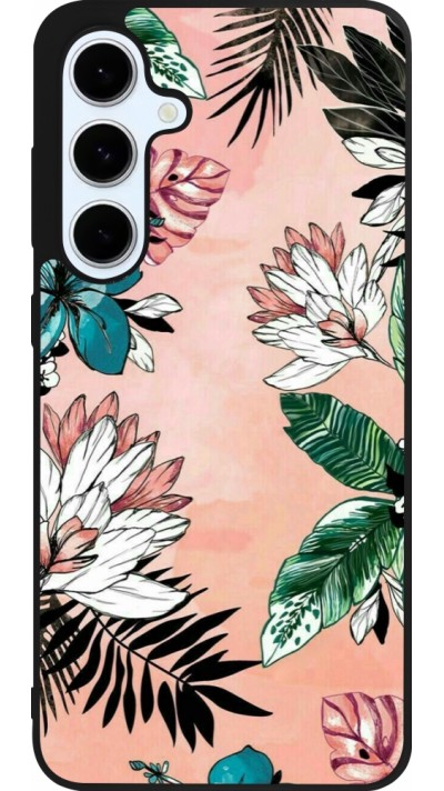 Coque Samsung Galaxy S24 FE - Silicone rigide noir Flowers Artprint