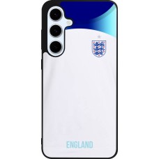 Coque Samsung Galaxy S24 FE - Silicone rigide noir Maillot de football Angleterre 2022 personnalisable