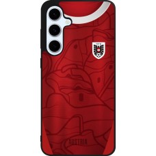Coque Samsung Galaxy S24 FE - Silicone rigide noir Maillot de football Autriche personnalisable