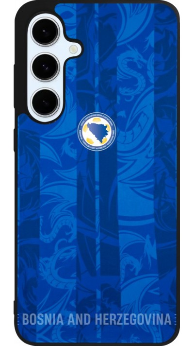 Coque Samsung Galaxy S24 FE - Silicone rigide noir Maillot de football Bosnie-Herzégovine 2026 personnalisable