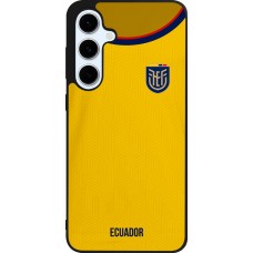 Coque Samsung Galaxy S24 FE - Silicone rigide noir Maillot de football Equateur 2022