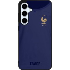 Coque Samsung Galaxy S24 FE - Silicone rigide noir Maillot de football France 2022 personnalisable