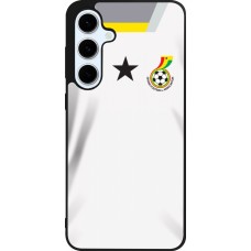 Coque Samsung Galaxy S24 FE - Silicone rigide noir Maillot de football Ghana 2022 personnalisable