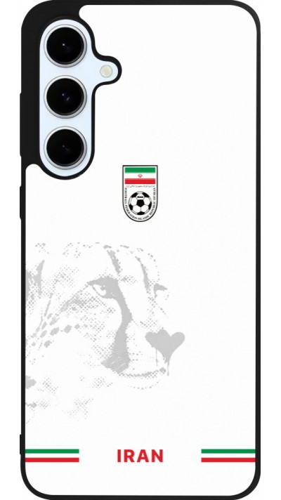 Coque Samsung Galaxy S24 FE - Silicone rigide noir Maillot de football Iran 2026 personnalisable