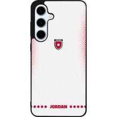 Samsung Galaxy S24 FE Case Hülle - Silikon schwarz Jordanien 2026 personalisierbares Fussballtrikot