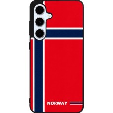 Samsung Galaxy S24 FE Case Hülle - Silikon schwarz Norwegen 2026 personalisierbares Fussballtrikot