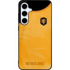Coque Samsung Galaxy S24 FE - Silicone rigide noir Maillot de football Pays-Bas 2022 personnalisable