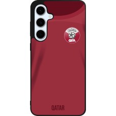 Coque Samsung Galaxy S24 FE - Silicone rigide noir Maillot de football Qatar 2022 personnalisable
