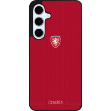 Samsung Galaxy S24 FE Case Hülle - Silikon schwarz Tschechische Republik 2026 personalisierbares Fussballtrikot