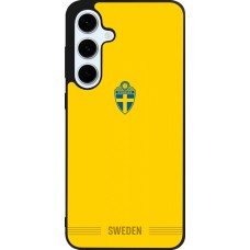 Samsung Galaxy S24 FE Case Hülle - Silikon schwarz Schweden 2026 personalisierbares Fussballtrikot