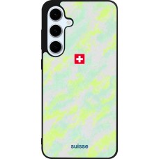 Samsung Galaxy S24 FE Case Hülle - Silikon schwarz Schweiz Away 2026 personalisierbares Fussballtrikot