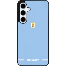 Samsung Galaxy S24 FE Case Hülle - Silikon schwarz Uruguay 2026 personalisierbares Fussballtrikot