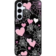 Coque Samsung Galaxy S24 FE - Silicone rigide noir Halloween 2024 girly
