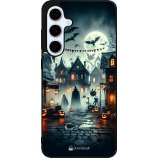 Coque Samsung Galaxy S24 FE - Silicone rigide noir Halloween Spookville