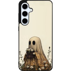Coque Samsung Galaxy S24 FE - Silicone rigide noir Halloween 2025 Ghost gardener