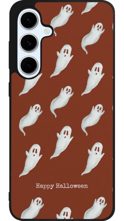 Samsung Galaxy S24 FE Case Hülle - Silikon schwarz Halloween 2025 Pattern of ghosts