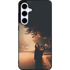 Coque Samsung Galaxy S24 FE - Silicone rigide noir Halloween 2025 Scream