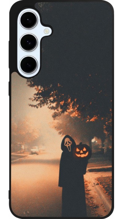 Samsung Galaxy S24 FE Case Hülle - Silikon schwarz Halloween 2025 Scream