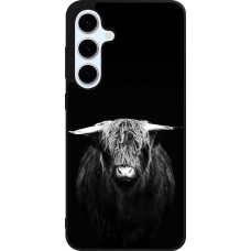 Coque Samsung Galaxy S24 FE - Silicone rigide noir Highland calf black