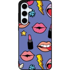 Coque Samsung Galaxy S24 FE - Silicone rigide noir Lips and lipgloss
