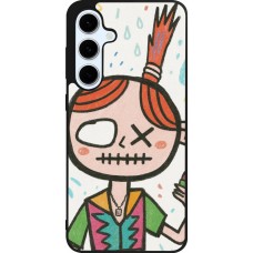 Coque Samsung Galaxy S24 FE - Silicone rigide noir Little Girl Sketch