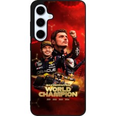 Coque Samsung Galaxy S24 FE - Silicone rigide noir Max Verstappen Champion 2023