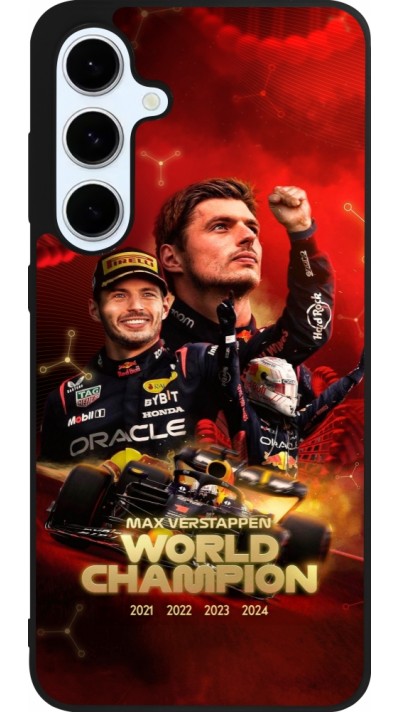 Samsung Galaxy S24 FE Case Hülle - Silikon schwarz Max Verstappen Champion 2023