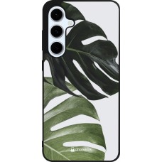 Coque Samsung Galaxy S24 FE - Silicone rigide noir Monstera Plant