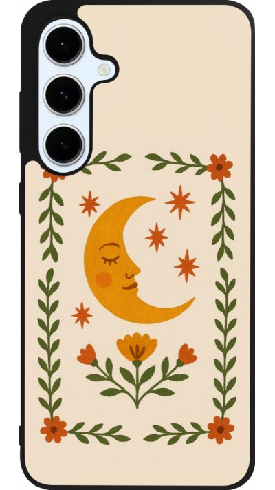 Samsung Galaxy S24 FE Case Hülle - Silikon schwarz Half moon stamp 2026