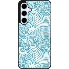 Coque Samsung Galaxy S24 FE - Silicone rigide noir Ocean Waves
