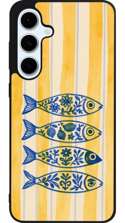 Samsung Galaxy S24 FE Case Hülle - Silikon schwarz Portuguese fish 2026