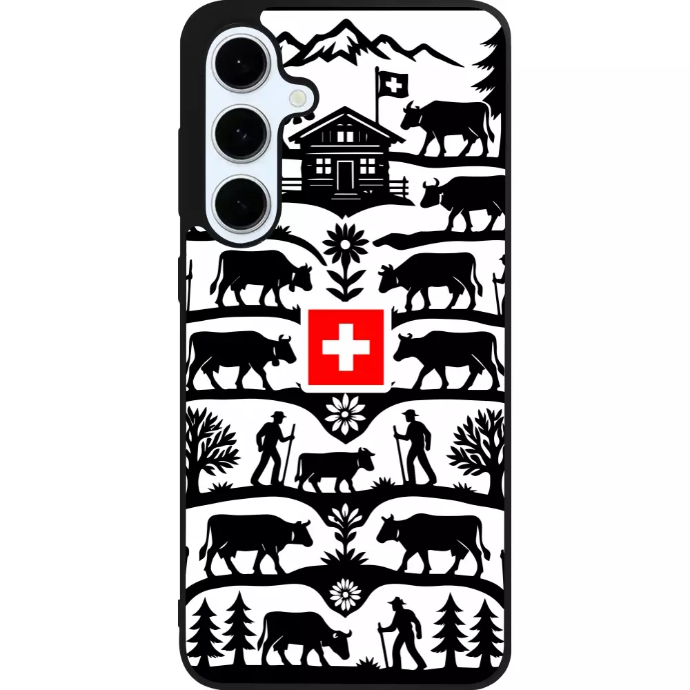 Samsung Galaxy S24 FE Case Hülle - Silikon schwarz Poya Schweiz 3