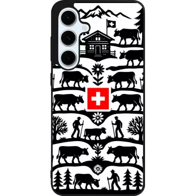 Samsung Galaxy S24 FE Case Hülle - Silikon schwarz Poya Schweiz 3