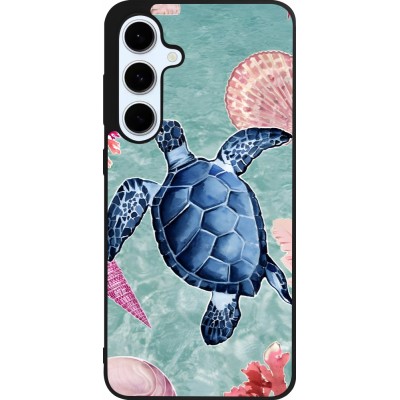 Samsung Galaxy S24 FE Case Hülle - Silikon schwarz Preppy Turtle
