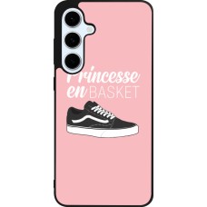 Coque Samsung Galaxy S24 FE - Silicone rigide noir princesse en basket