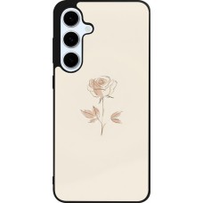 Coque Samsung Galaxy S24 FE - Silicone rigide noir Sable Rose Minimaliste