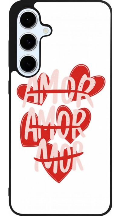 Samsung Galaxy S24 FE Case Hülle - Silikon schwarz Saint Valentines Day 26 Amor