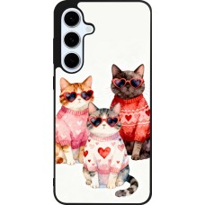 Samsung Galaxy S24 FE Case Hülle - Silikon schwarz Saint Valentines Day 26 Cat Love