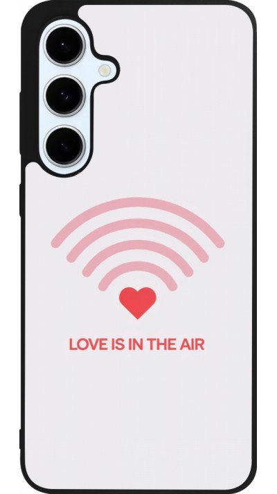 Samsung Galaxy S24 FE Case Hülle - Silikon schwarz Saint Valentines Day 26 Love is in the air