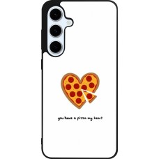 Coque Samsung Galaxy S24 FE - Silicone rigide noir Saint Valentines Day 26 You have my pizza heart
