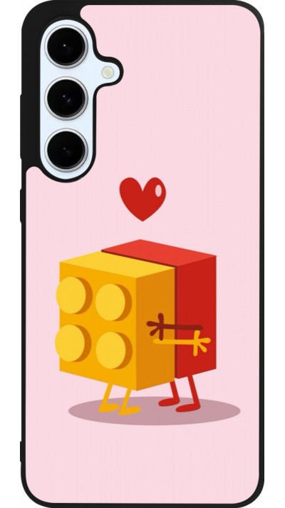 Samsung Galaxy S24 FE Case Hülle - Silikon schwarz Saint Valentines Day 26 Puzzle