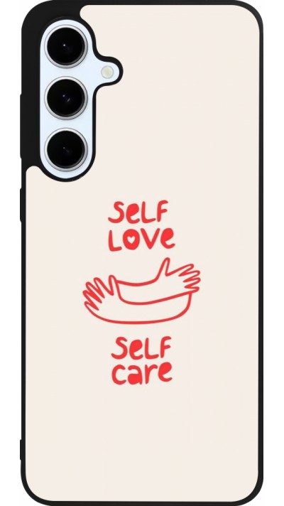 Samsung Galaxy S24 FE Case Hülle - Silikon schwarz Saint Valentines Day 26 Self love self care