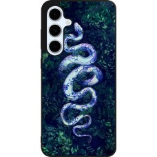 Samsung Galaxy S24 FE Case Hülle - Silikon schwarz Snake Blue Anaconda